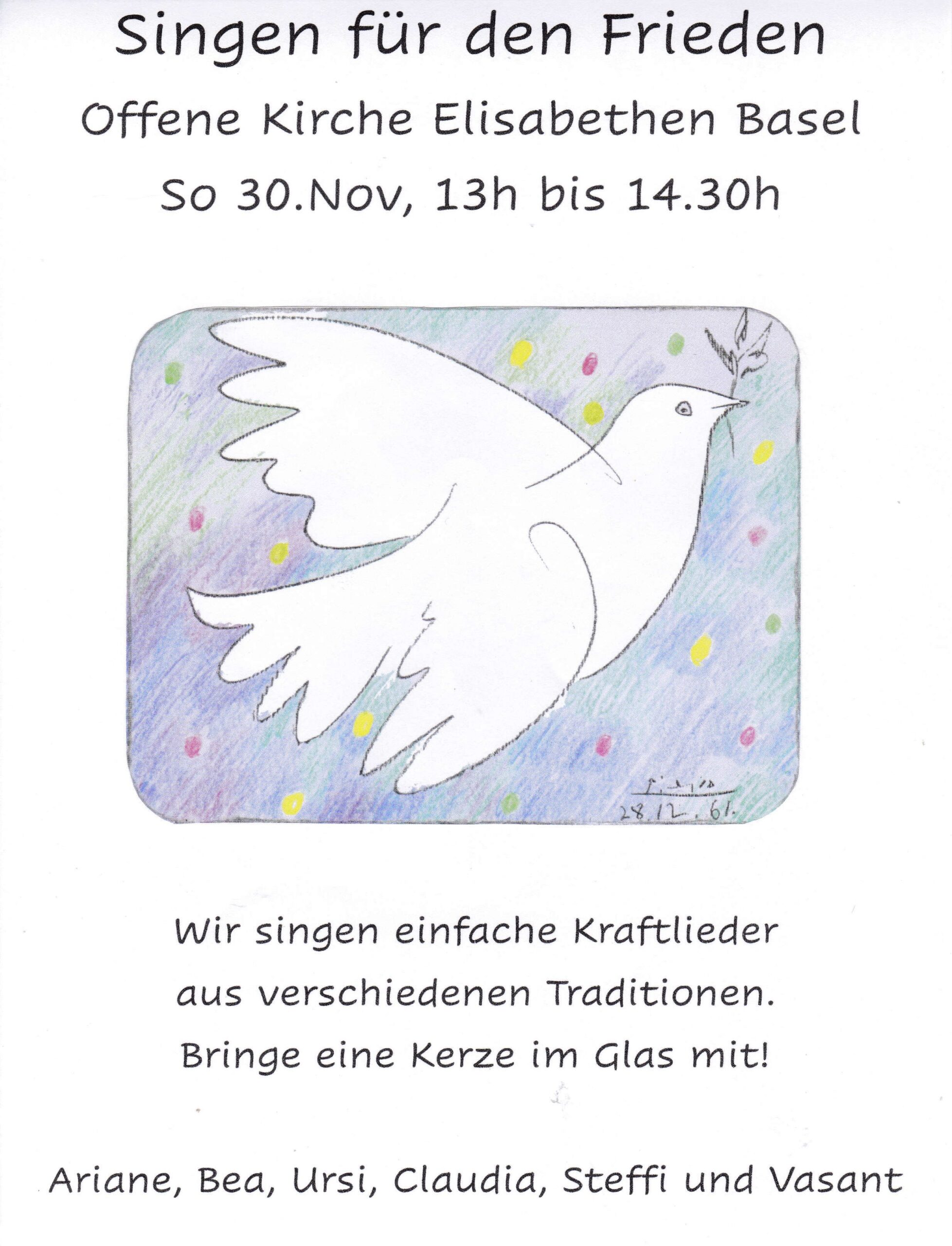 Singen für den Frieden