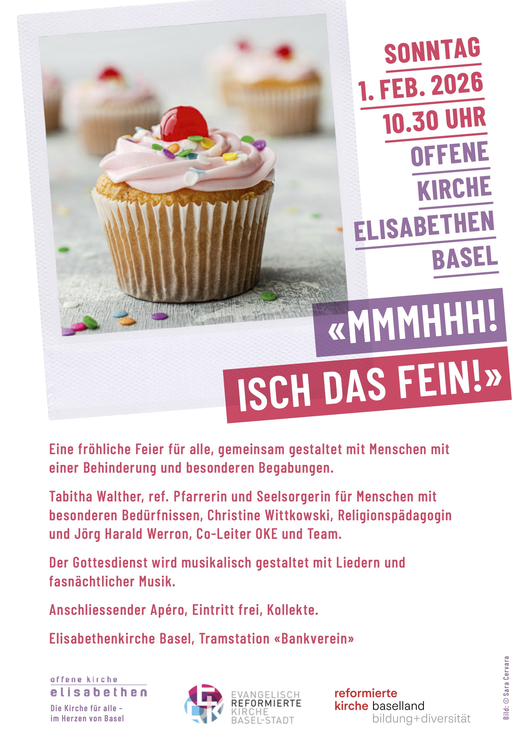 Ein fröhlicher Gottesdienst zusammen mit Menschen mit einer Beeinträchtigung