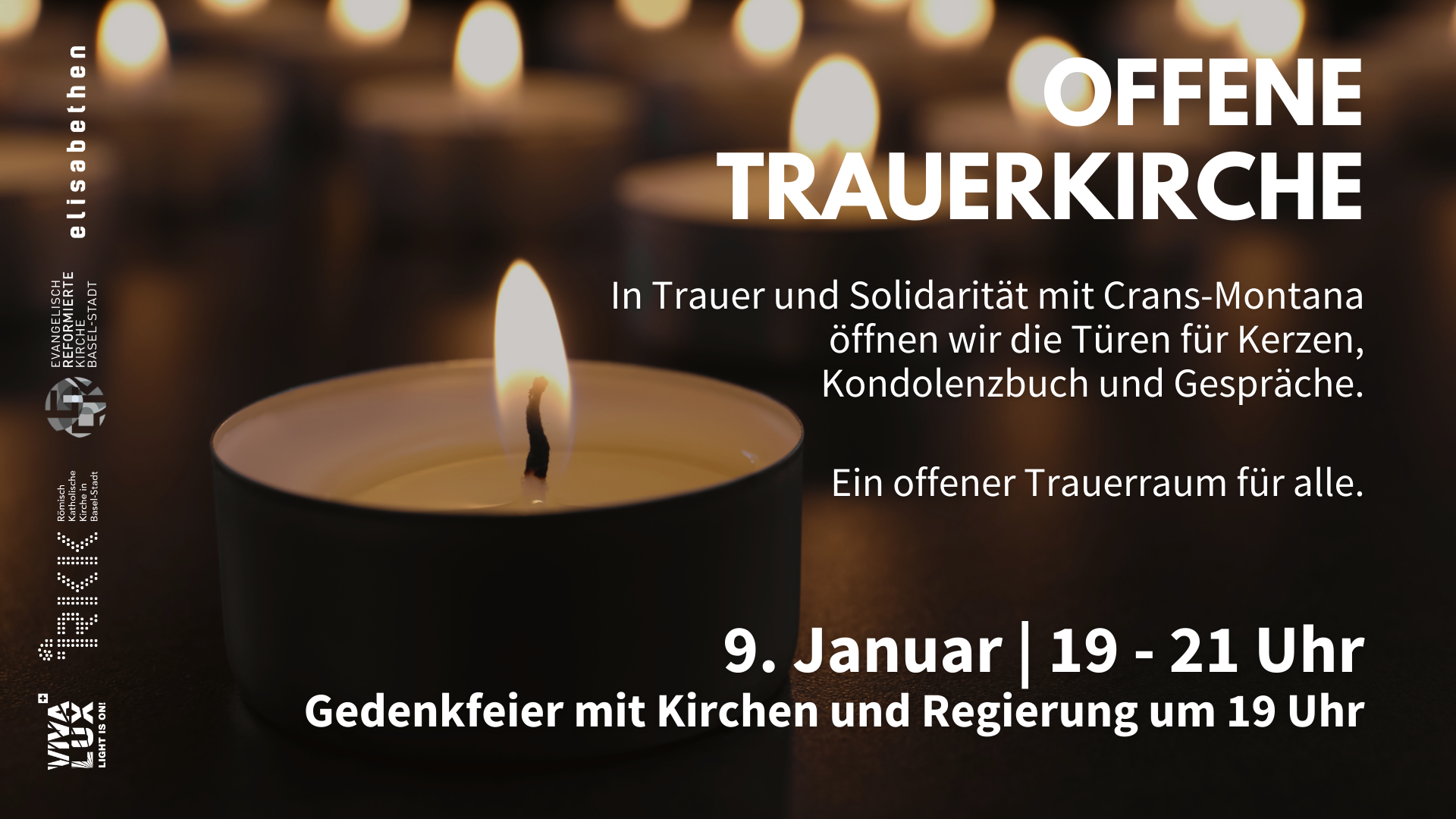 Offene Trauerkirche für Crans-Montana